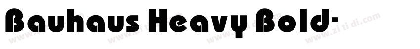 Bauhaus Heavy Bold字体转换